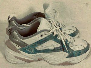 NIKE M2K Tekno Sp Emutsuke AO3108 103 Sneakers White Blue Women's Size 9